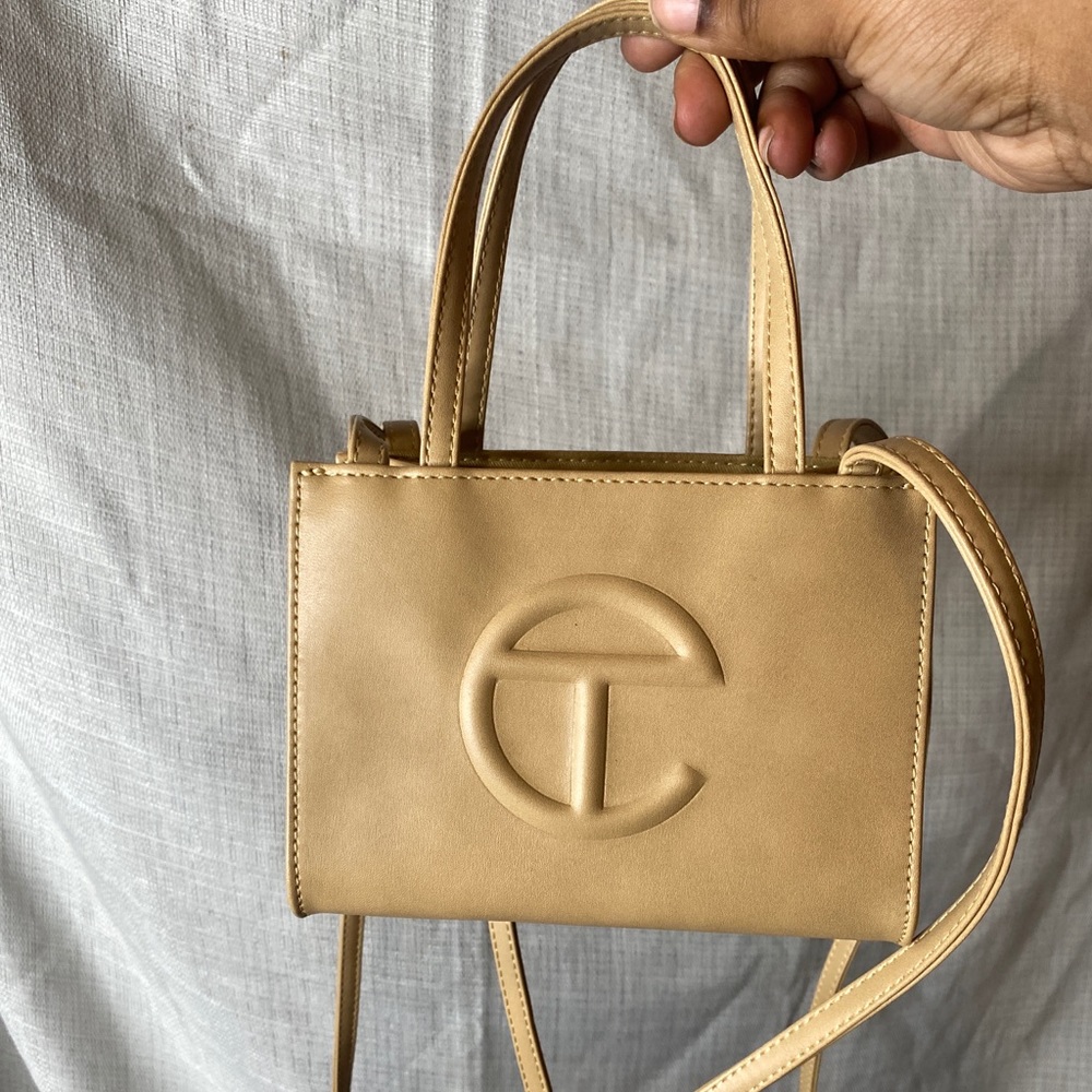 SMALL CREAM TELFAR BAG